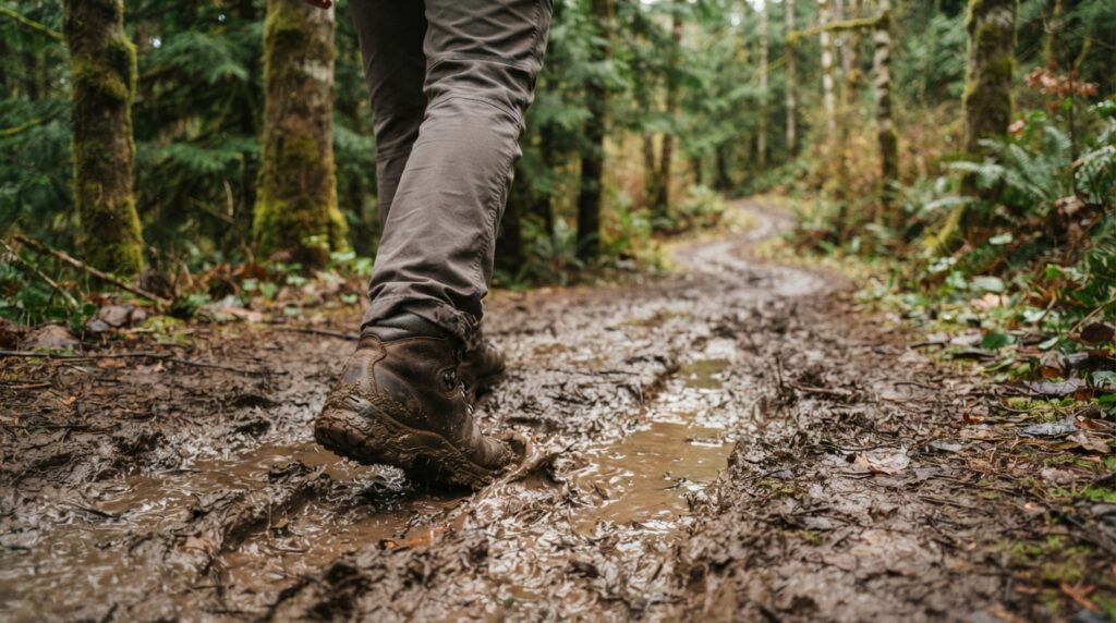 Chaussures-de-randonnee-en-terrain-humide-et-glissant